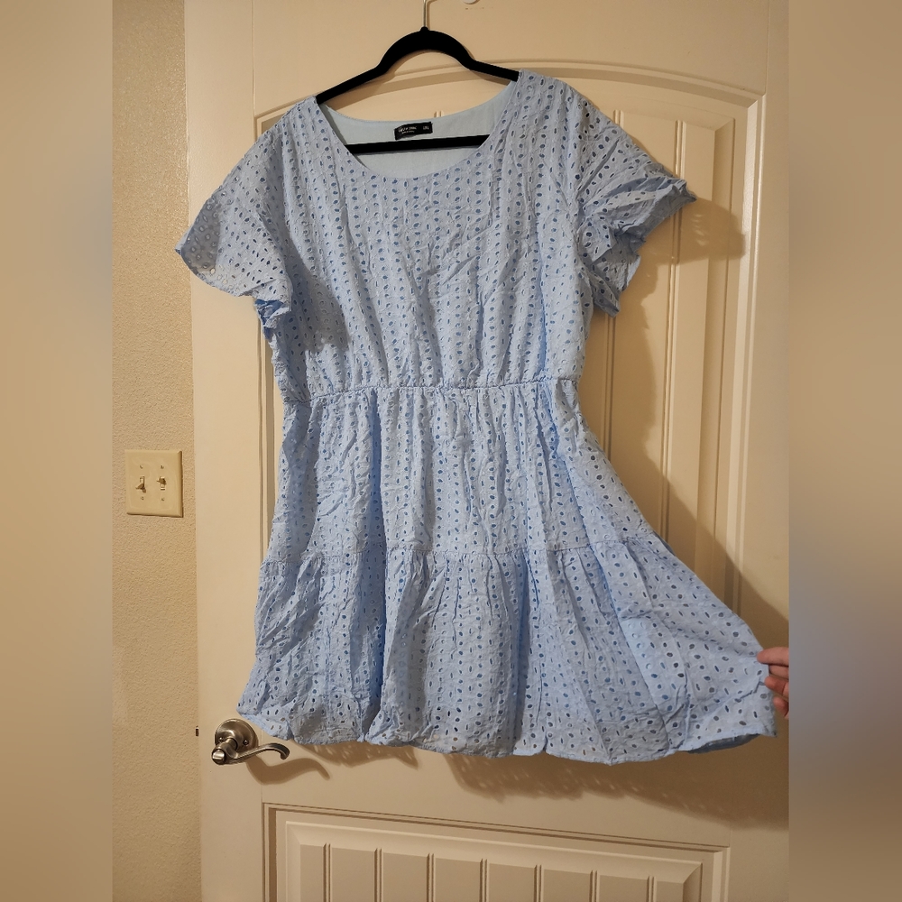 Shein Eyelet Detail Dress
